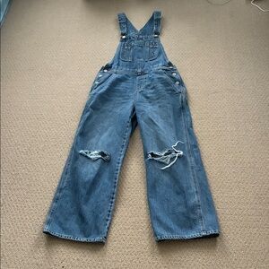 Old Navy Classic Blue Wide Leg Overalls